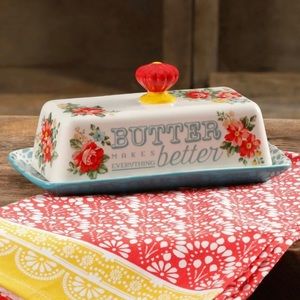 Pioneer Woman Butter Dish